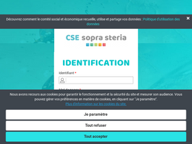 'cse-soprasteria.com' screenshot