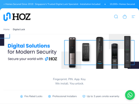hoz.sg homepage screenshot