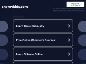 'chem4kids.com' screenshot