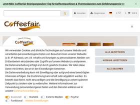 'coffeefair.de' screenshot