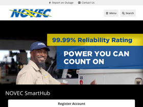 'novec.com' screenshot