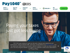 'pay1040.com' screenshot
