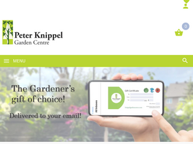 Knippel Garden Centre website screenshot
