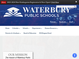 'waterbury.k12.ct.us' screenshot