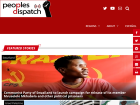 'peoplesdispatch.org' screenshot