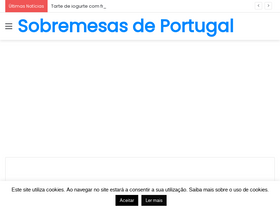 'sobremesasdeportugal.pt' screenshot