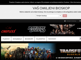 'cineplexx.rs' screenshot