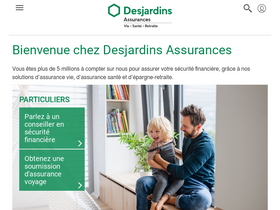 'desjardinsassurancevie.com' screenshot