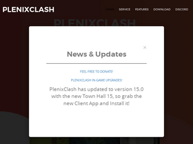 'plenixclash.co' screenshot