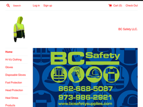 bcsafetysupplies.com homepage screenshot