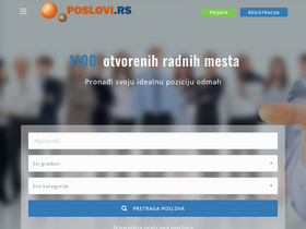 'poslovi.rs' screenshot