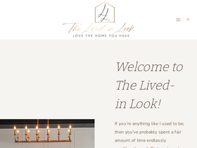 'thelivedinlook.com' screenshot