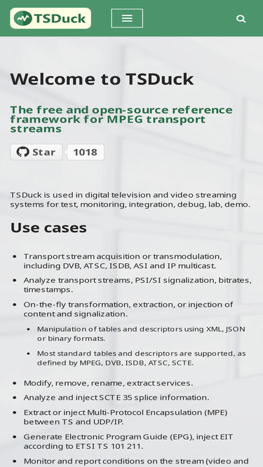 tsduck.io