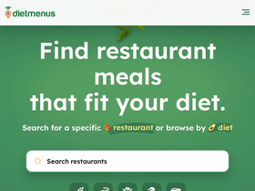 'dietmenus.com' screenshot