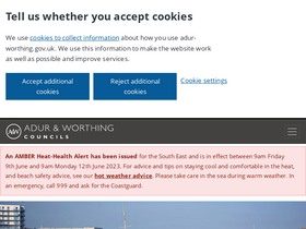 'adur-worthing.gov.uk' screenshot