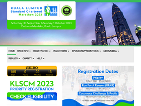 'kl-marathon.com' screenshot
