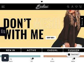 'exoticathletica.com' screenshot