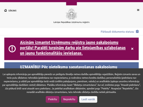 'info.ur.gov.lv' screenshot