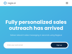 'regie.ai' screenshot