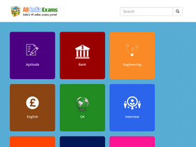'allindiaexams.in' screenshot
