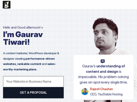 'gauravtiwari.org' screenshot