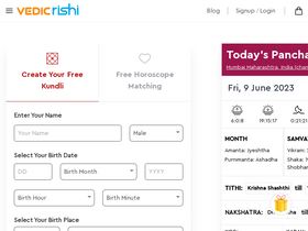 'vedicrishi.in' screenshot