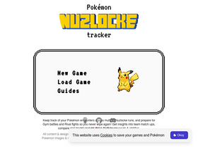 'nuzlocke.app' screenshot