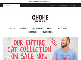 chokeshirtco.com homepage screenshot