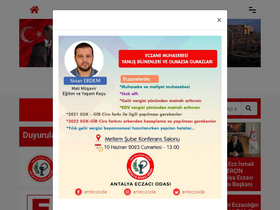 'antalyaeo.org.tr' screenshot