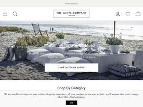 'thewhitecompany.com' screenshot