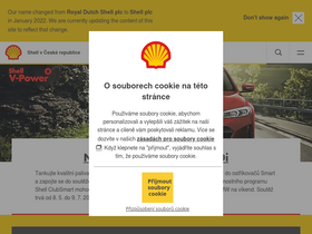 'shell.cz' screenshot