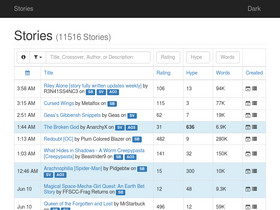 'wormstorysearch.com' screenshot