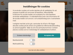 'mind.se' screenshot