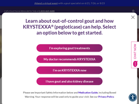 'krystexxa.com' screenshot