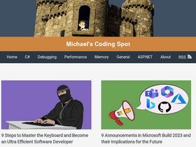 'michaelscodingspot.com' screenshot