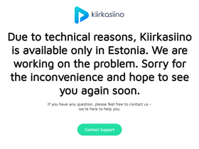 'kiirkasiino.ee' screenshot