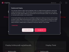 'viaplay.is' screenshot