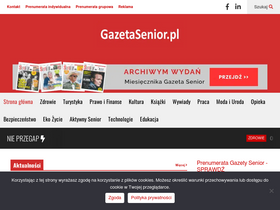 'gazetasenior.pl' screenshot
