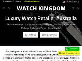 watchkingdom.com.au homepage screenshot