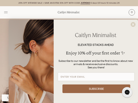 'caitlynminimalist.com' screenshot