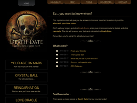 'deathdate.info' screenshot