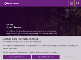 'forestresearch.gov.uk' screenshot