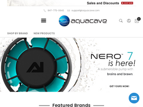 'aquacave.com' screenshot