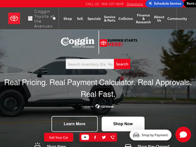 'coggintoyota.com' screenshot