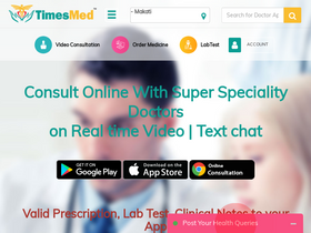 'timesmed.com' screenshot