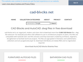 'cad-blocks.net' screenshot