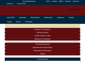 'nith.ac.in' screenshot