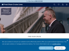 'fredolsencruises.com' screenshot