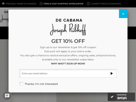 'decabana.com' screenshot