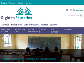 'right-to-education.org' screenshot